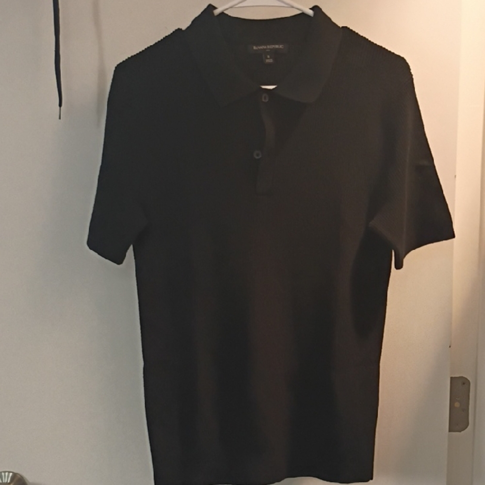 Banana Republic Classic Black Polo Shirt